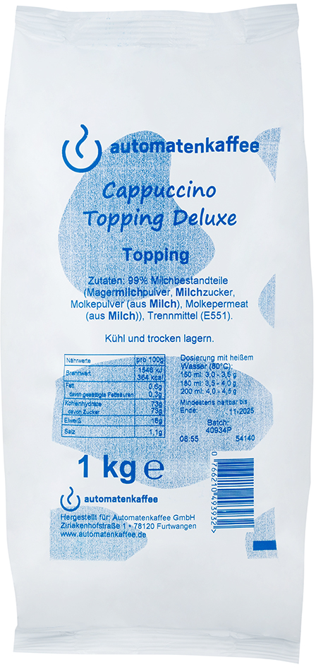 Cappuccino Topping Deluxe